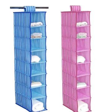 Popular Stripe Non-woven 8 Shelf Shoes Organizer