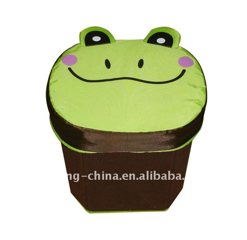Lovely Foldable Nonwoven Storage Stool--frog shape