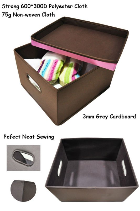 Newest style!! polyester fabric Underbed Storage Boxes With Lids