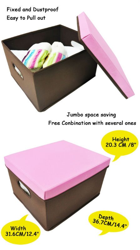 Newest style!! polyester fabric Underbed Storage Boxes With Lids