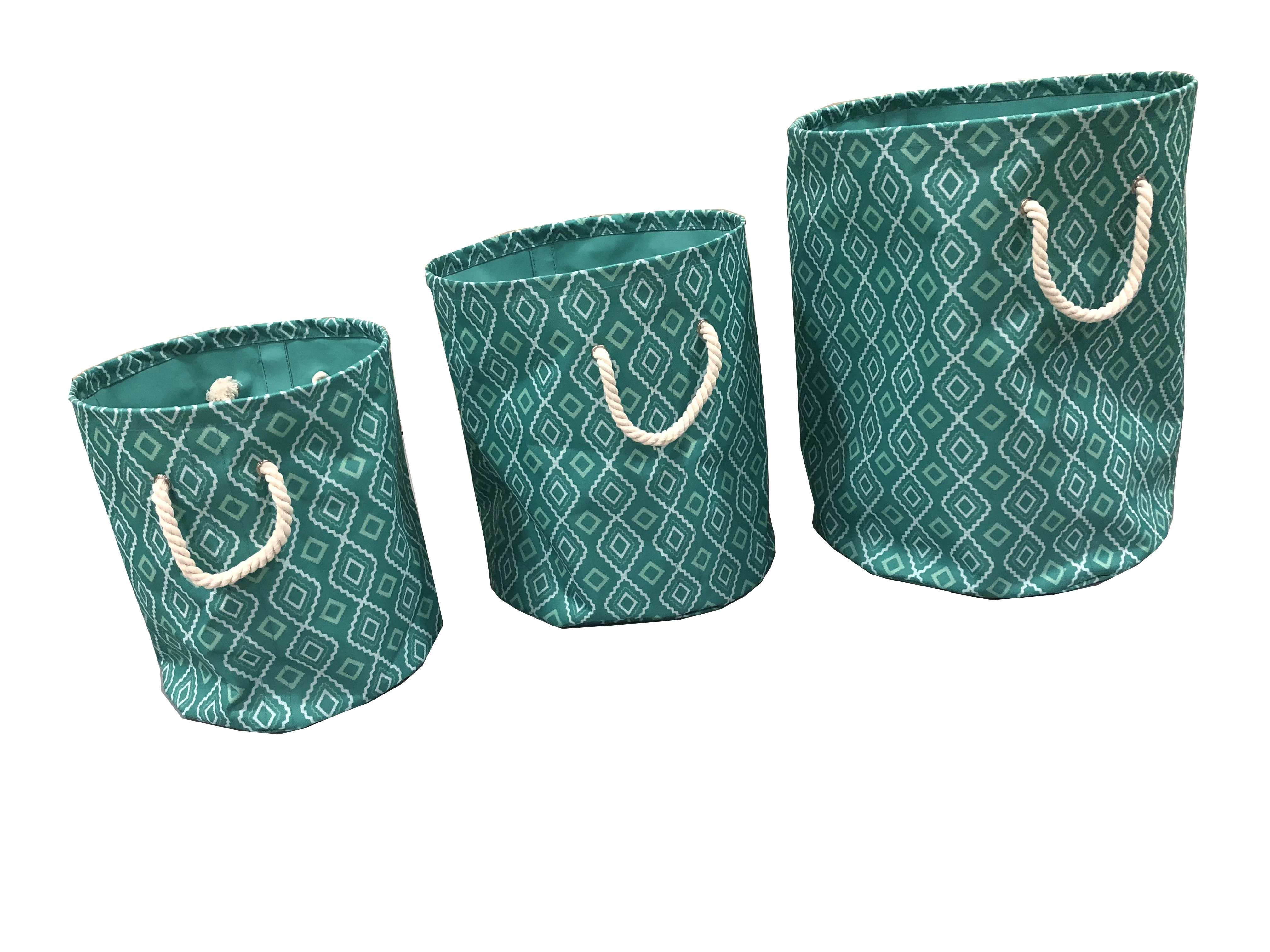 round storage box with cotton rope
