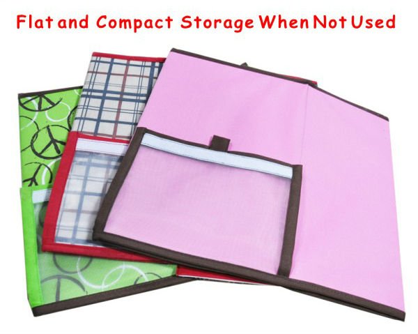 Pink Custom Fabric Shoe Storage Box with Window