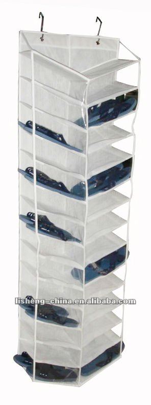 White Nonwoven Fabric Shoes Hanger Organizer
