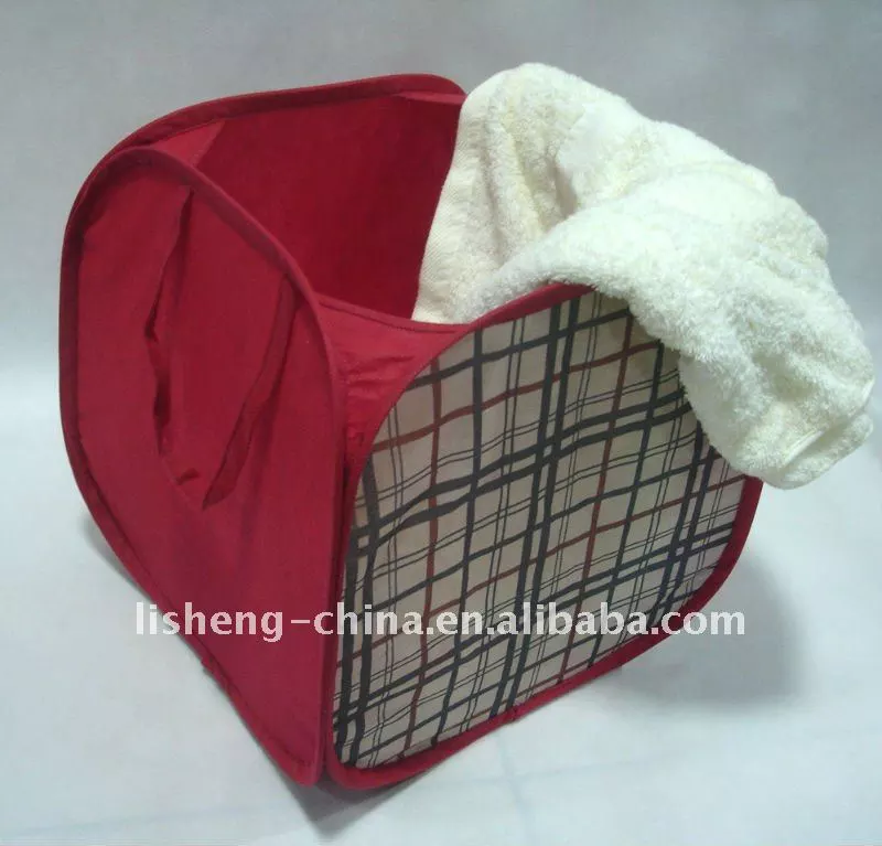 Non-woven foldable laundry hamper