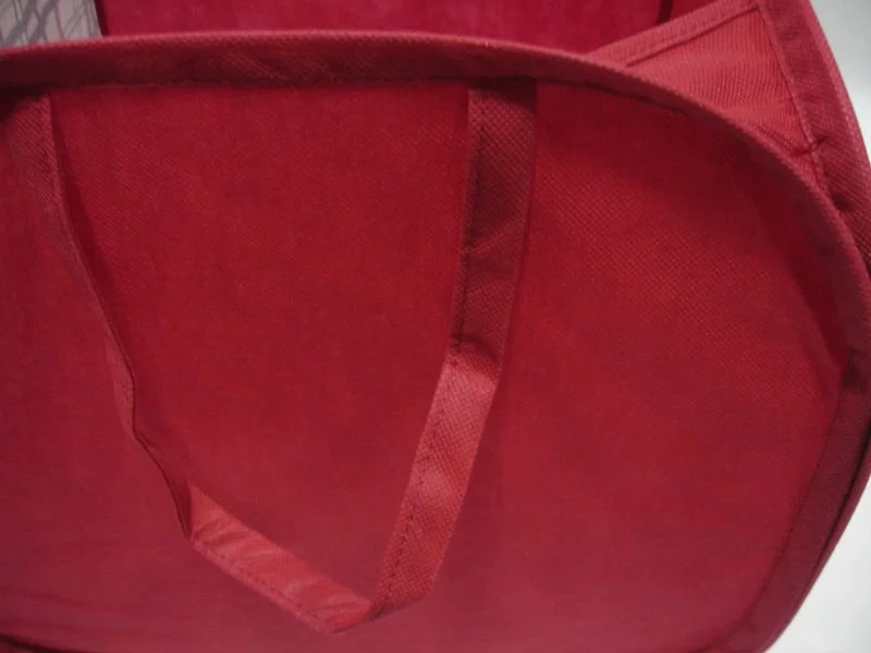 Non-woven foldable laundry hamper