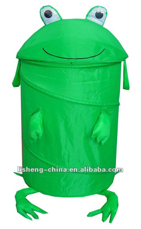 Kids animal round pop-up laundry hamper