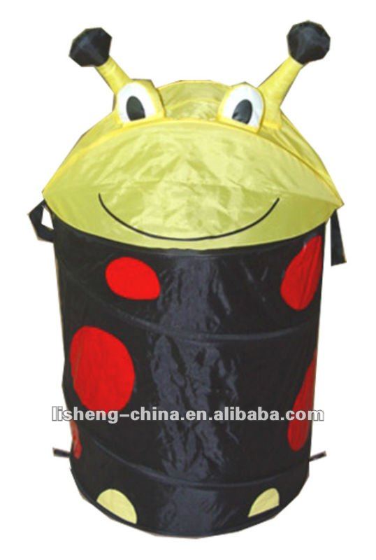 Kids animal round pop-up laundry hamper